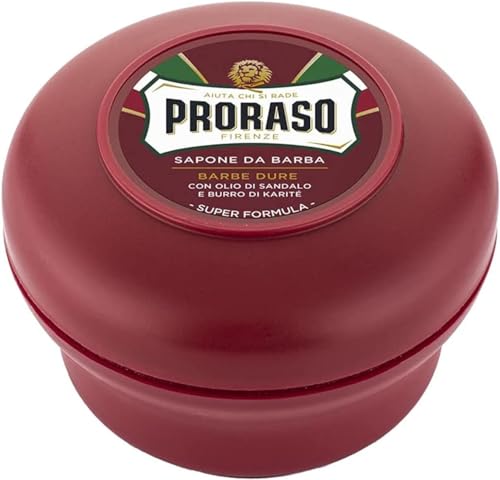 Proraso Shaving Soap in a Bowl, Red 8004395001163