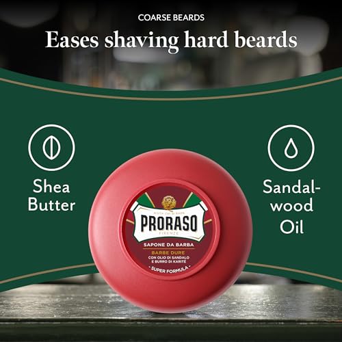 Proraso Shaving Soap in a Bowl, Red 8004395001163