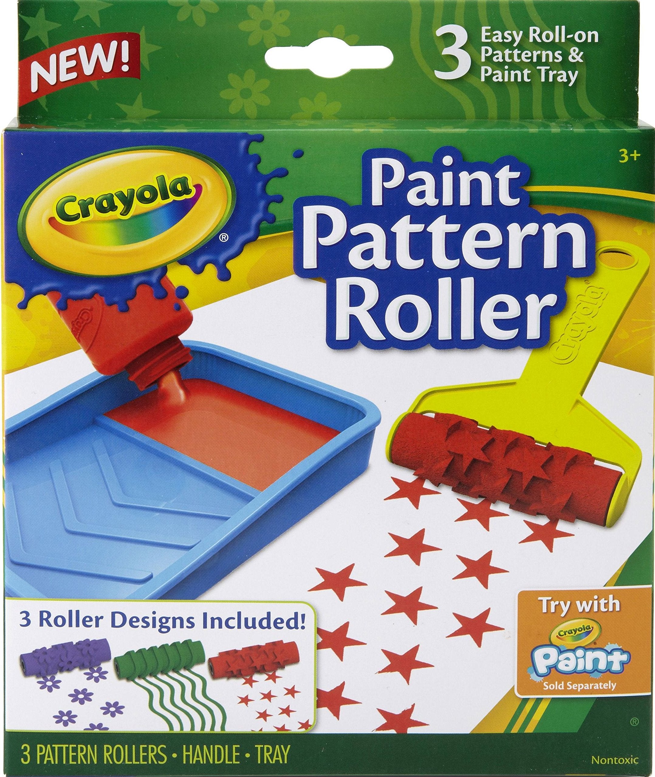 Crayola Kids' Paint Roller with 3 Designs, Paint Supplies, Gift